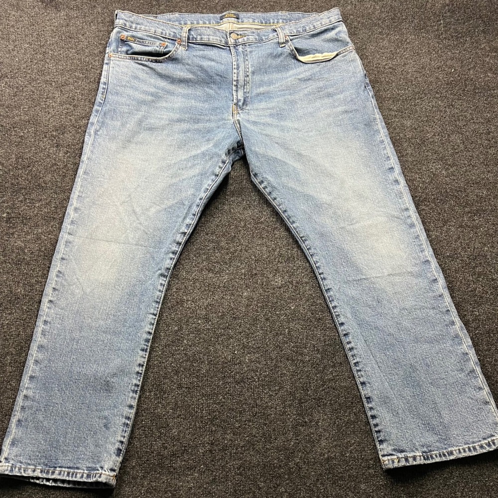 Polo Ralph Lauren Hampton Relaxed Straight Jeans Blue Denim Mens 40x30